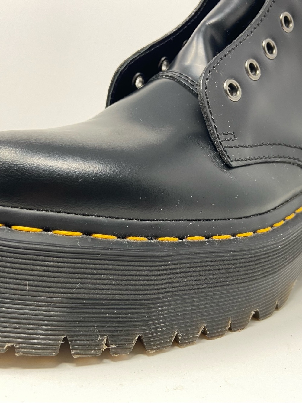 Doc Dr Marten Air Wair Jadon Black Leather Platform Boots  Men 6 /Women’s 7 NICE - Picture 15 of 16